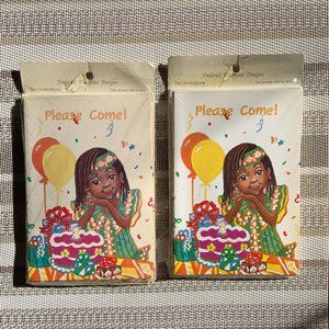 Vintage Fredrick Douglass Design " Birthday Party Invitations" - 2 Pack